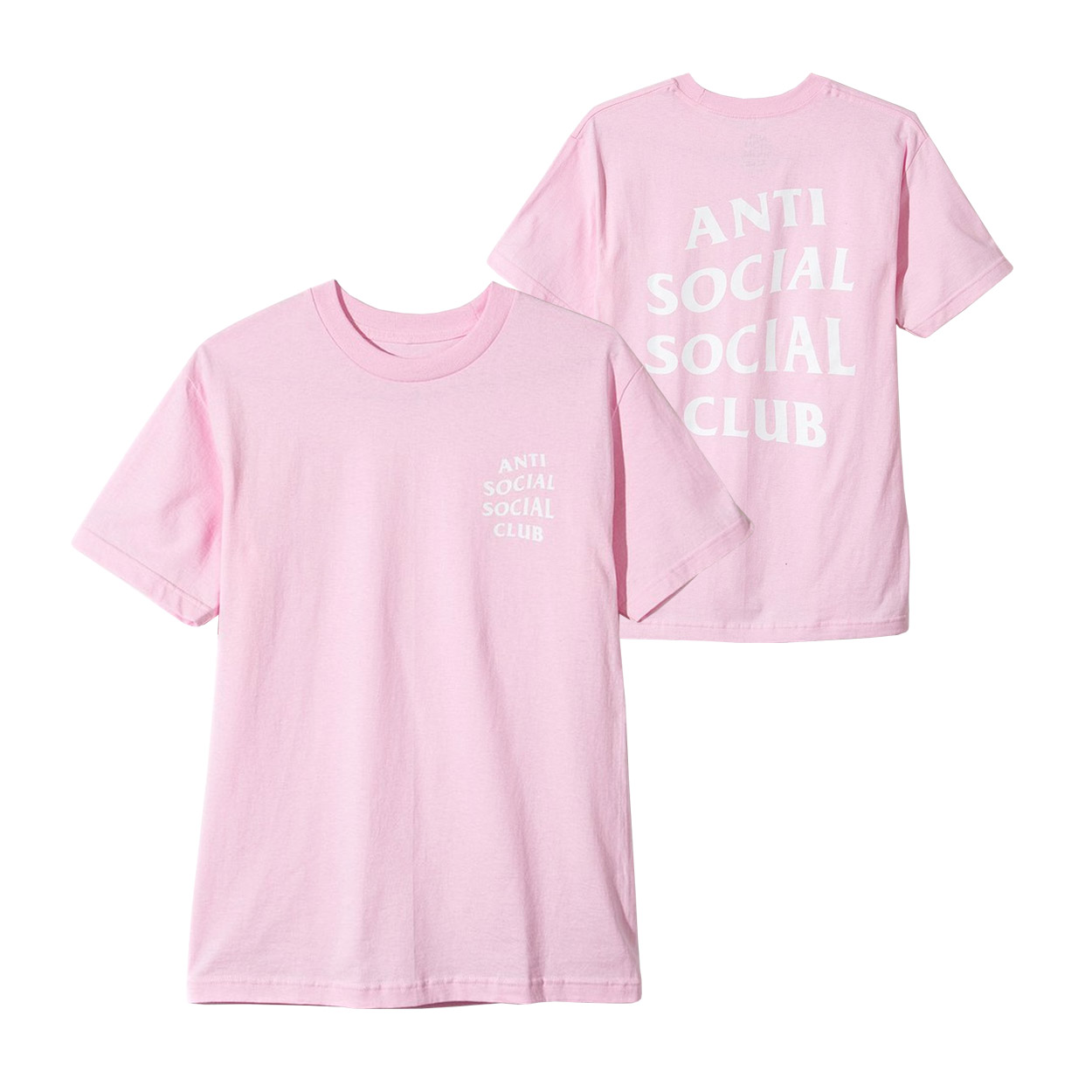 Anti Social Social Club Logo Tee 2 Pink - Novelship